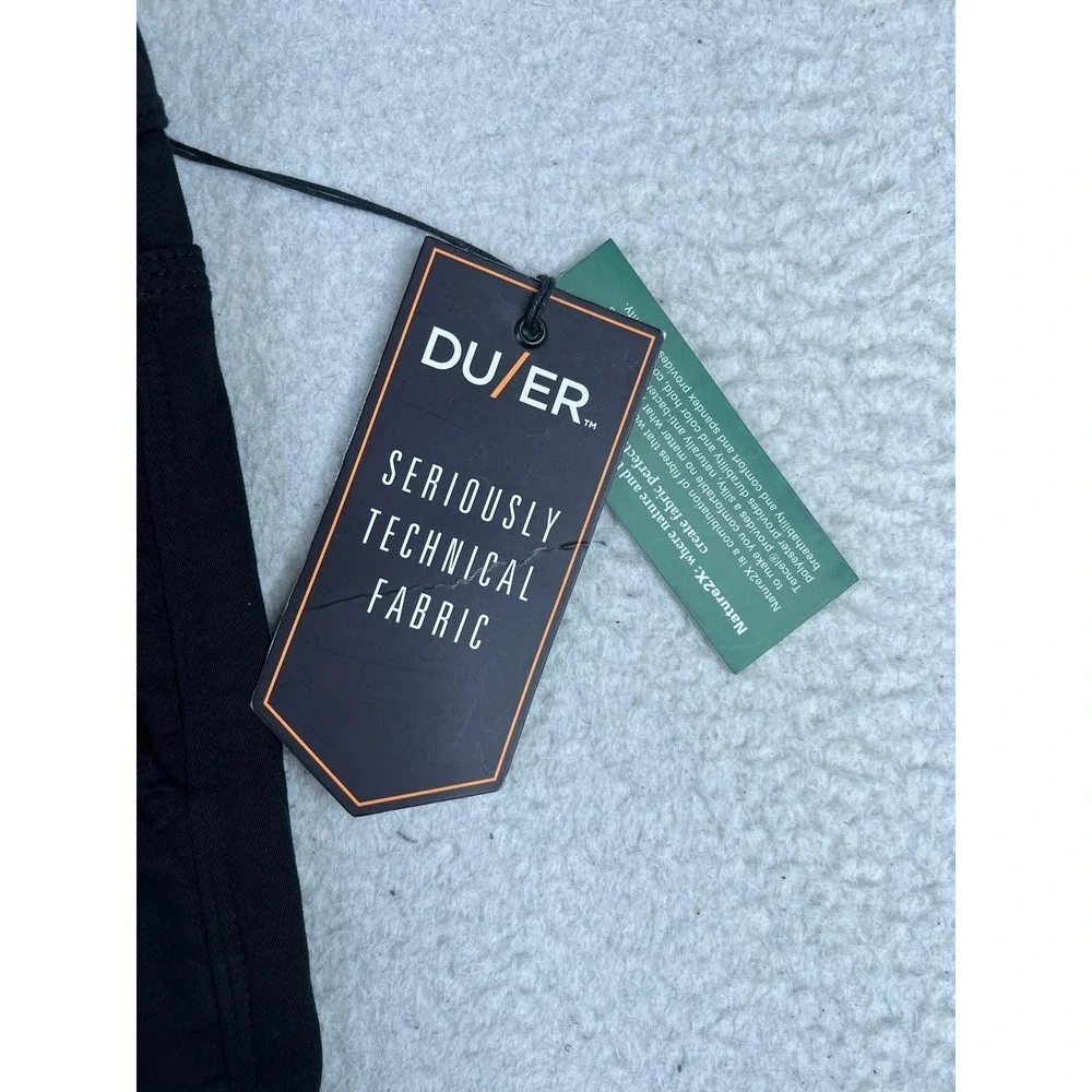 DU/ER Pants Mens 34x29 Black No Sweat Jogger N2X Slim Fit Stretch Casual NEW